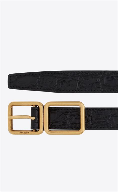 uni emery ysl belt|ysl crocodile belt.